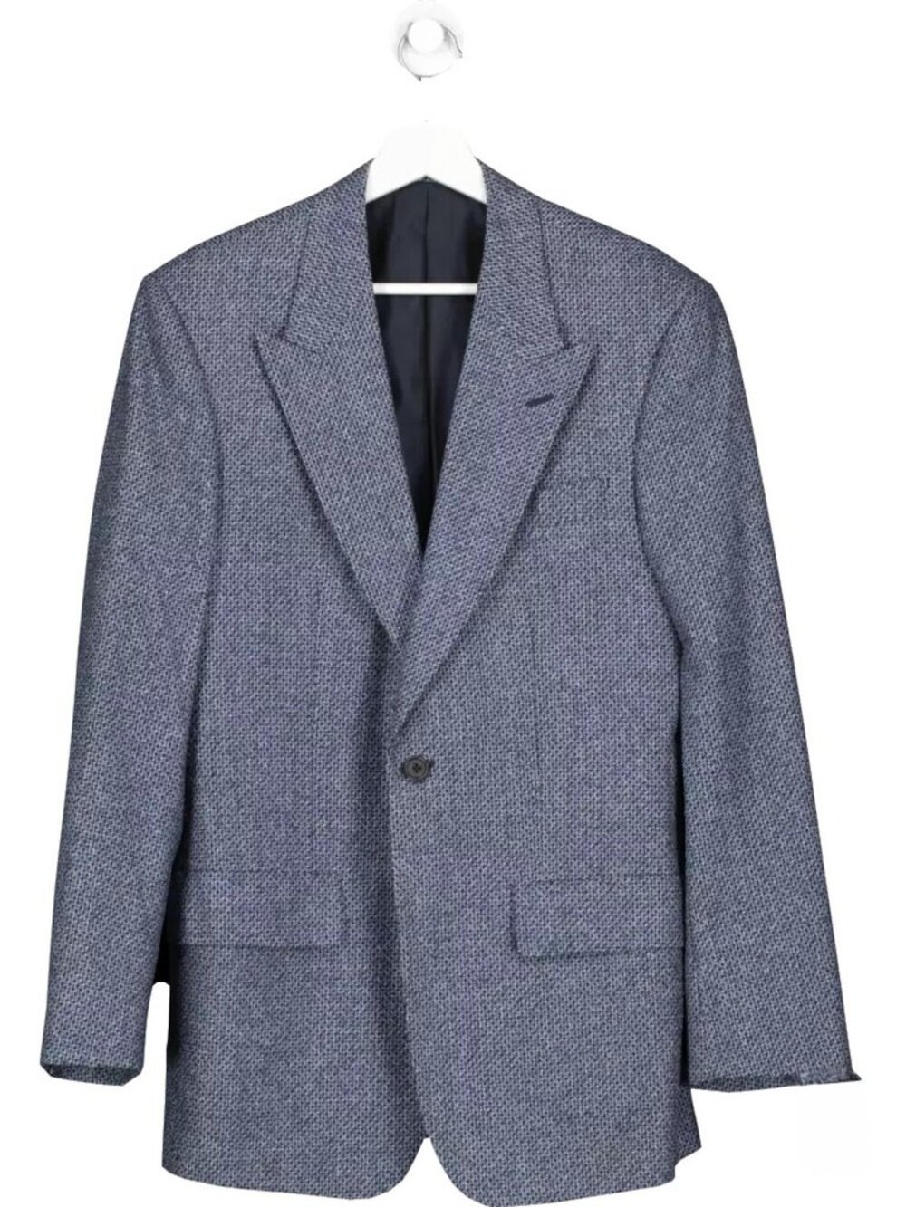 NWOT Lutwyche Savile Row Blue Flannel Hand-Tailored Sport Coat Jacket US40R